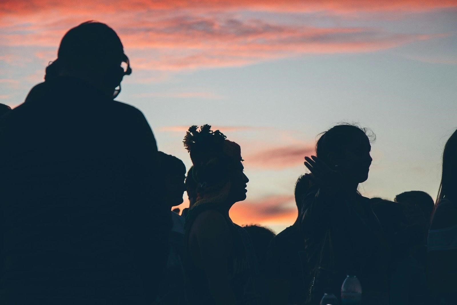 People get together for an outdoor group therapy session