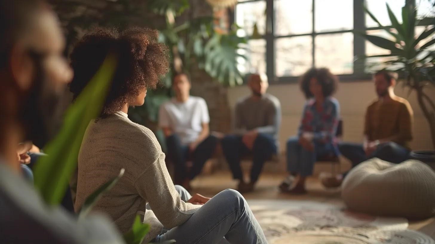 Support groups typically involve more participants than group therapy for addiction recovery
